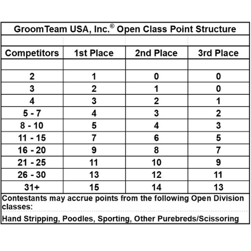 Groom Team Point Tabulations GroomTeamUSA